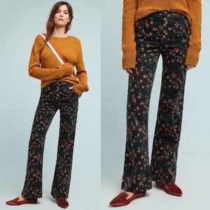 Anthropologie Pilcro & the Letterpress Corduroy Jeans Size 29 High Rise Black
